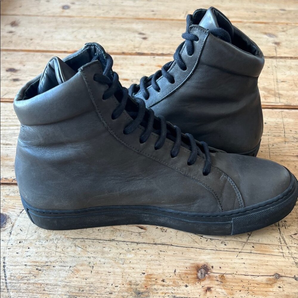 The Last Conspiracy, Olive Green High-Top Sneakers - Picture 6 of 10